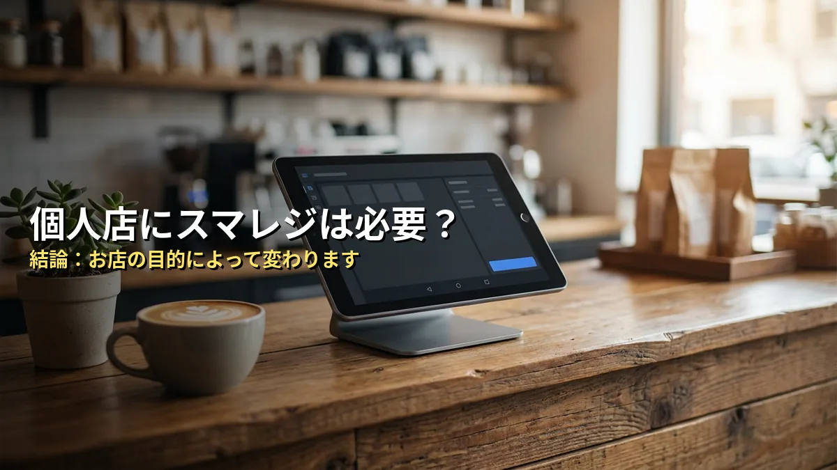 個人店にスマレジは必要か？【結論：店舗の目的による】