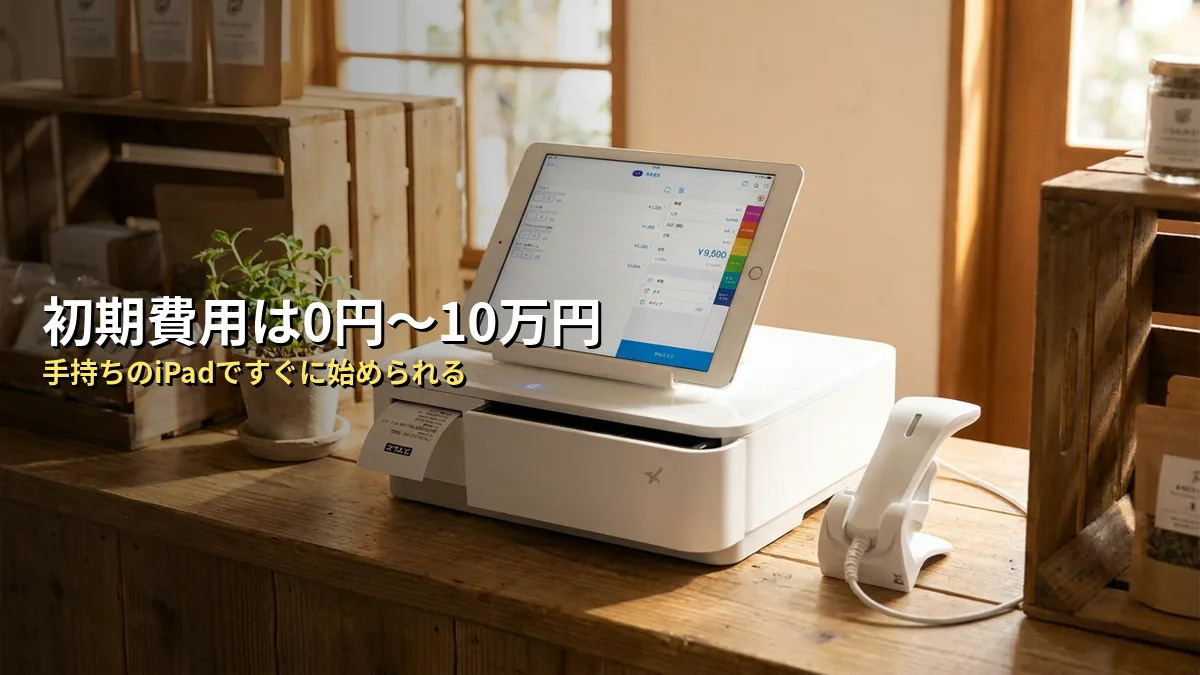 スマレジを個人店に導入する初期費用は「0円〜10万円」が目安