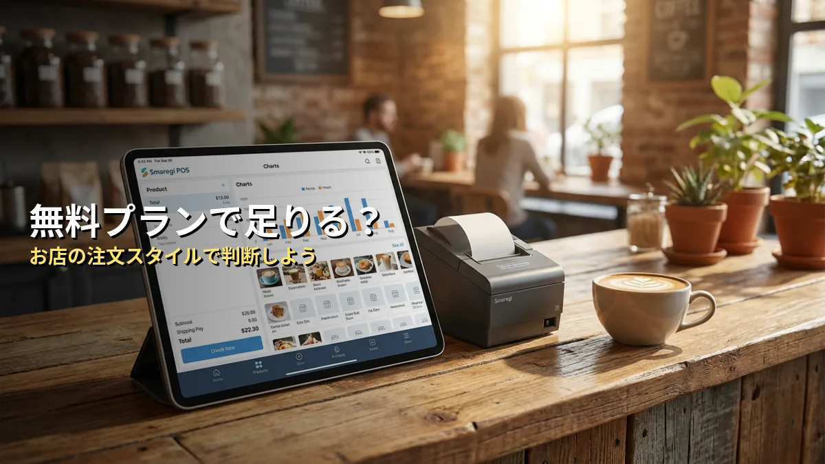 スマレジの無料プランで飲食店に「できること」「できないこと」