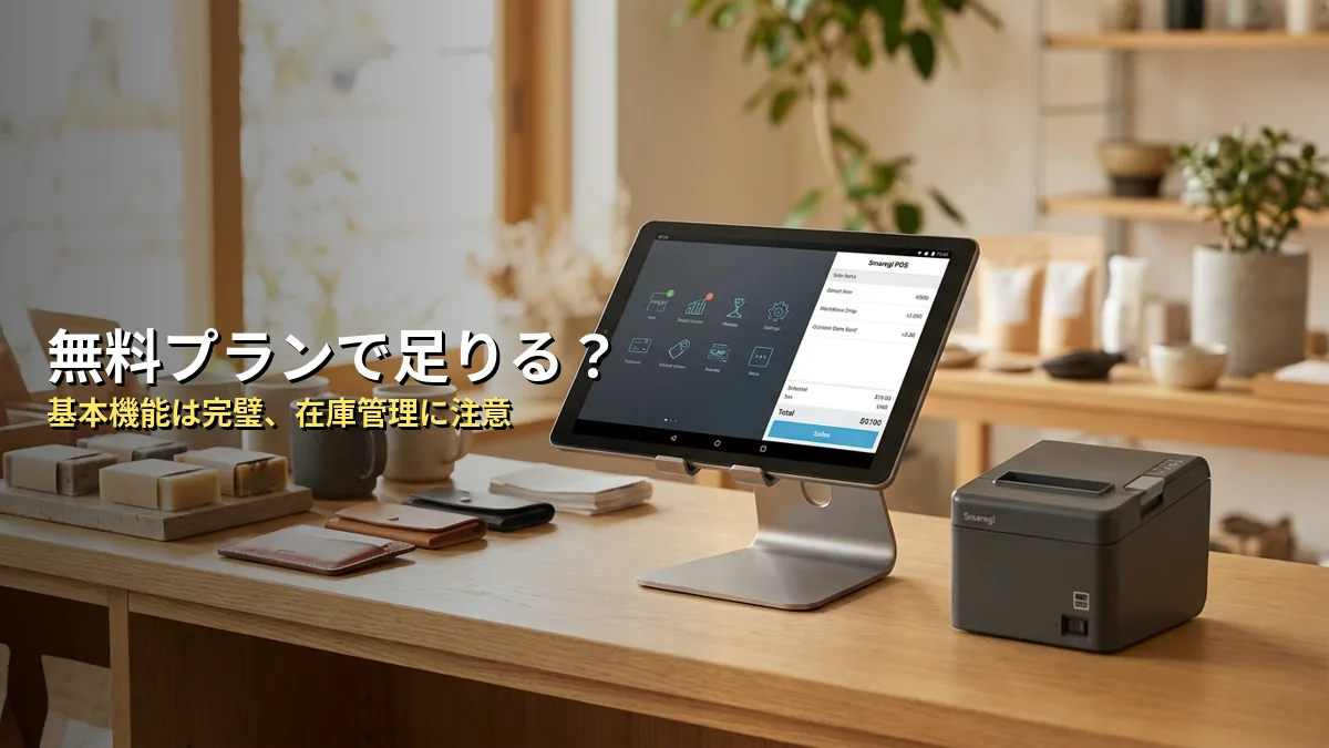 【独自分析】スマレジの無料プランは本当に小売店に合う？5項目で整理
