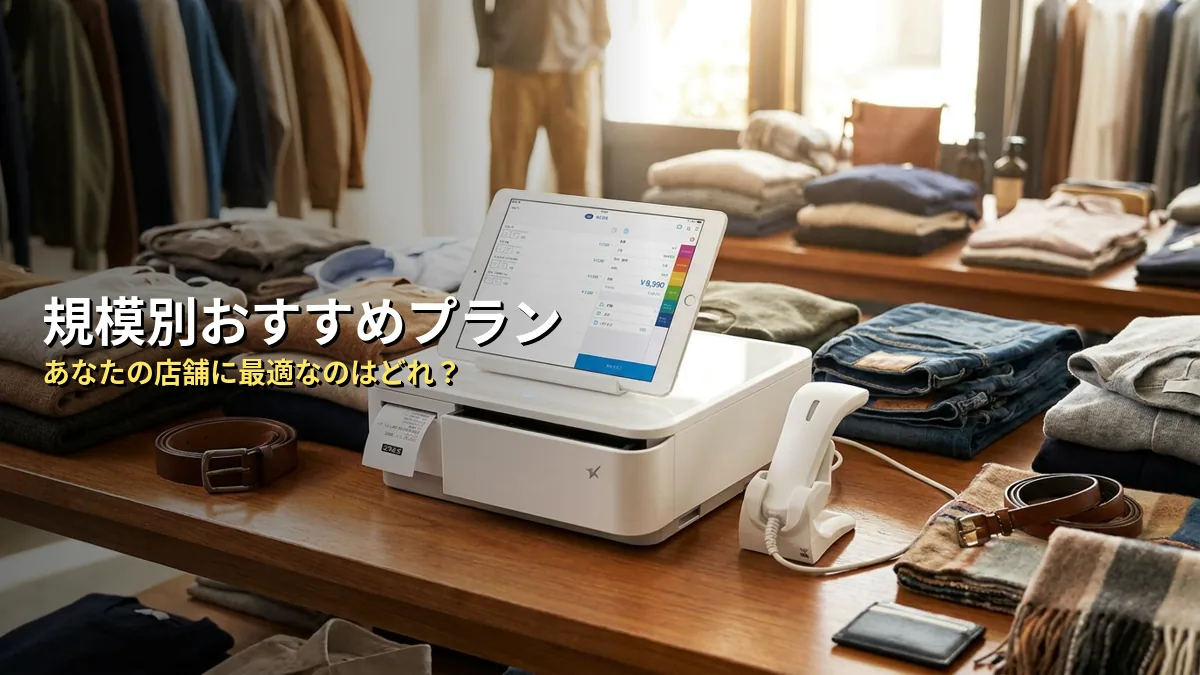【比較表】アパレル店舗の規模別・おすすめプラン