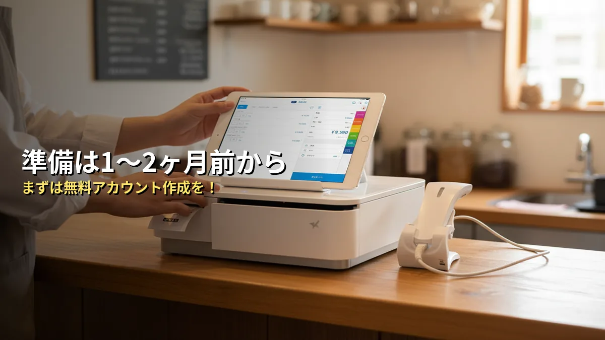 スマレジを開業前に申し込むならいつ?理想のスケジュール