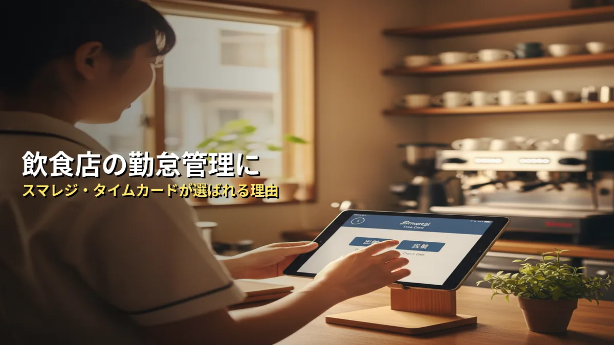 スマレジ・タイムカードが飲食店の勤怠管理に強い3つの理由