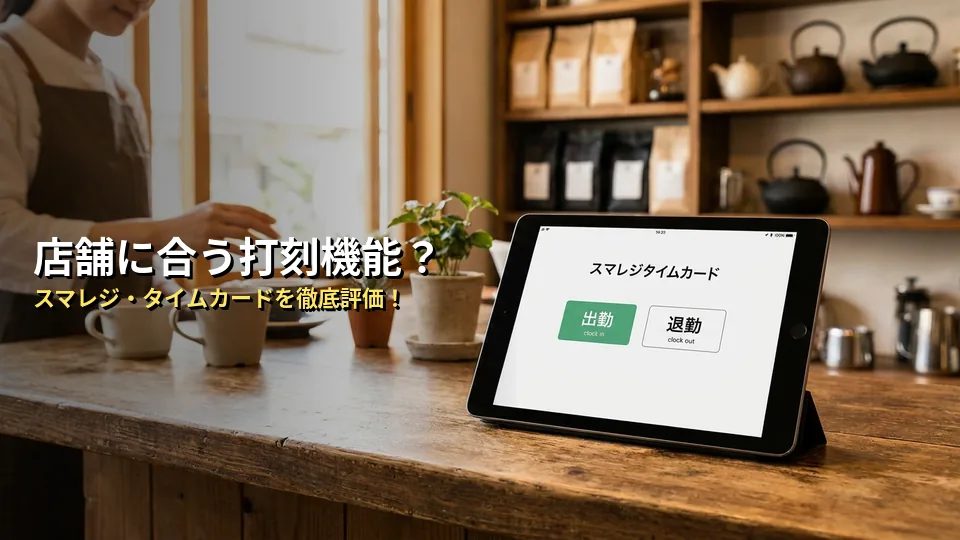 【独自分析】スマレジ・タイムカードの打刻機能は店舗運営に合う？5項目で整理