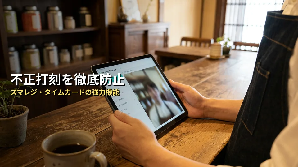 スマレジ・タイムカードで不正打刻を防ぐ3つの強力な機能