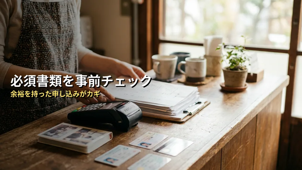 個人店が準備すべき必須書類と審査の流れ