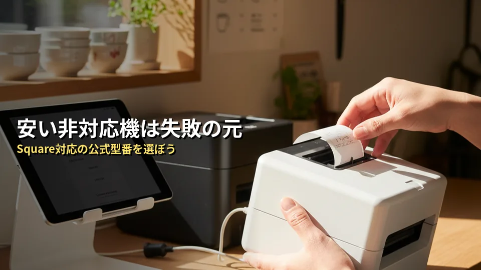 注意！Square非対応の安いプリンターを買うと失敗する