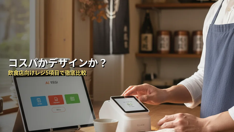 【独自分析】飲食店にはどっちが合う?AirレジとSquareを5項目で整理